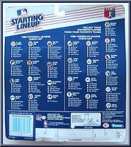 Carlton Fisk from Starting Lineup - Baseball - 1988 Series manufactured by Kenner [Back]