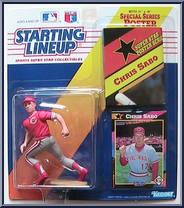 Chris Sabo (Reds) from Starting Lineup - Baseball - 1992 Series manufactured by Kenner [Front]