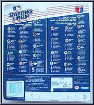 Cory Snyder from Starting Lineup - Baseball - 1988 Series manufactured by Kenner [Back]