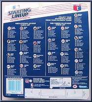 Dave Righetti from Starting Lineup - Baseball - 1988 Series manufactured by Kenner [Back]