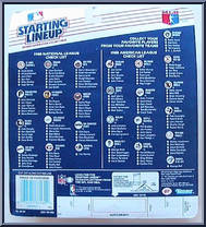 Joe Carter (Indians) from Starting Lineup - Baseball - 1988 Series manufactured by Kenner [Back]