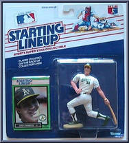 Jose Canseco (Athletics) from Starting Lineup - Baseball - 1989 Series manufactured by Kenner [Front]