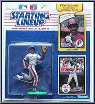 Juan Samuel (Mets) from Starting Lineup - Baseball - 1990 Series manufactured by Kenner [Front]