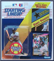 Kirby Puckett (Twins) (Extended) from Starting Lineup - Baseball - 1992 Series manufactured by Kenner [Front]