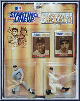 Mickey Mantle / Joe Dimaggio from Starting Lineup - Baseball - Greats manufactured by Kenner [Front]