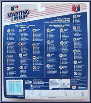 Mark Langston (Mariners) from Starting Lineup - Baseball - 1988 Series manufactured by Kenner [Back]