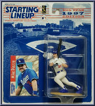 Mike Piazza (Los Angeles Dodgers) from Starting Lineup - Baseball - 1997 Series manufactured by Kenner [Front]