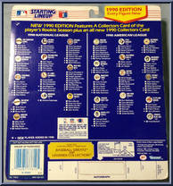 Nolan Ryan (Rangers) from Starting Lineup - Baseball - 1990 Series manufactured by Kenner [Back]