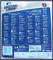 Pat Tabler (Indians) from Starting Lineup - Baseball - 1988 Series manufactured by Kenner [Back]