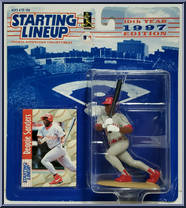 Reggie Sanders from Starting Lineup - Baseball - 1997 Series manufactured by Kenner [Front]