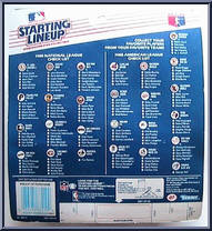 Rickey Henderson (Yankees) from Starting Lineup - Baseball - 1988 Series manufactured by Kenner [Back]