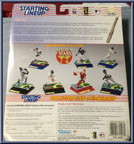 Babe Ruth / Roger Maris from Starting Lineup - Baseball - Classic Doubles - 1998 manufactured by Kenner [Back]