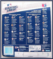 Ryne Sandberg (Cubs) from Starting Lineup - Baseball - 1988 Series manufactured by Kenner [Back]