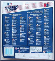 Ted Higuera (Brewers) from Starting Lineup - Baseball - 1988 Series manufactured by Kenner [Back]