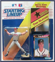 Tom Glavine (Braves) from Starting Lineup - Baseball - 1992 Series manufactured by Kenner [Front]