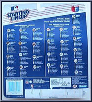 Zane Smith (Braves) from Starting Lineup - Baseball - 1988 Series manufactured by Kenner [Back]
