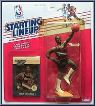 Steve Johnson from Starting Lineup - Basketball - 1988 Series manufactured by Kenner [Front]