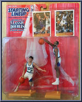 John Stockton / Karl Malone from Starting Lineup - Basketball - Classic Doubles - 1997 manufactured by Kenner [Front]