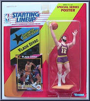 Vlade Divac from Starting Lineup - Basketball - 1992 Series manufactured by Kenner [Front]