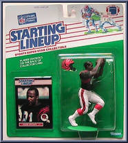 Eddie Brown from Starting Lineup - Football - 1989 Series manufactured by Kenner [Front]
