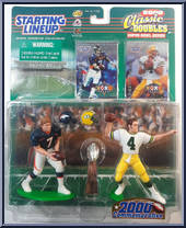 John Elway / Brett Favre from Starting Lineup - Football - Classic Doubles - 2000 manufactured by Kenner [Front]