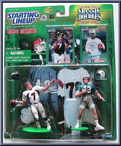 John Elway / Dan Marino from Starting Lineup - Football - Classic Doubles - 1998 manufactured by Kenner [Front]