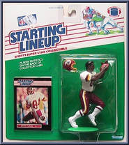 Gary Clark from Starting Lineup - Football - 1989 Series manufactured by Kenner [Front]