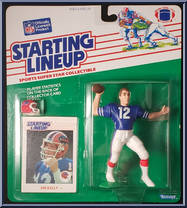 Jim Kelly from Starting Lineup - Football - 1988 Series manufactured by Kenner [Front]