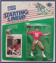 Joe Montana from Starting Lineup - Football - 1988 Series manufactured by Kenner [Front]