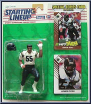 Junior Seau from Starting Lineup - Football - 1993 Series manufactured by Kenner [Front]