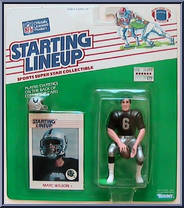 Marc Wilson from Starting Lineup - Football - 1988 Series manufactured by Kenner [Front]