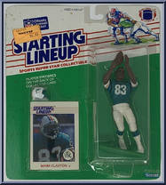 Mark Clayton from Starting Lineup - Football - 1988 Series manufactured by Kenner [Front]