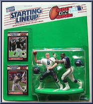 Jim McMahon / Chris Doleman from Starting Lineup - Football - One on One manufactured by Kenner [Front]