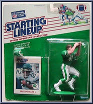 Mickey Shuler from Starting Lineup - Football - 1988 Series manufactured by Kenner [Front]