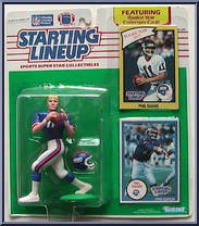 Phil Simms from Starting Lineup - Football - 1990 Series manufactured by Kenner [Front]