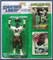 Rickey Jackson from Starting Lineup - Football - 1993 Series manufactured by Kenner [Front]
