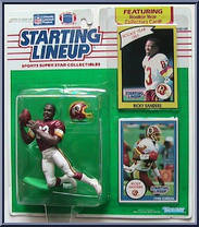 Ricky Sanders from Starting Lineup - Football - 1990 Series manufactured by Kenner [Front]