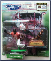 Ricky Williams from Starting Lineup - Football - Heroes of the Gridiron - 1999 manufactured by Kenner [Front]