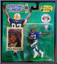 Shaun Alexander (Extended) from Starting Lineup - Football - 2000 Series manufactured by Kenner [Front]