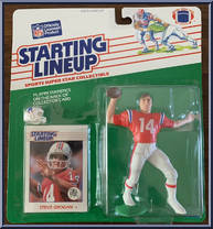 Steve Grogan from Starting Lineup - Football - 1988 Series manufactured by Kenner [Front]