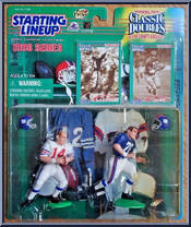 Y.A. Tittle / Sam Huff from Starting Lineup - Football - Classic Doubles - 1998 manufactured by Kenner [Front]