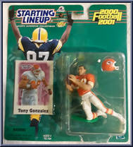 Tony Gonzalez from Starting Lineup - Football - 2000 Series manufactured by Kenner [Front]