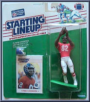 Vance Johnson from Starting Lineup - Football - 1988 Series manufactured by Kenner [Front]