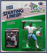 Warren Moon from Starting Lineup - Football - 1989 Series manufactured by Kenner [Front]