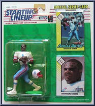 Warren Moon from Starting Lineup - Football - 1993 Series manufactured by Kenner [Front]