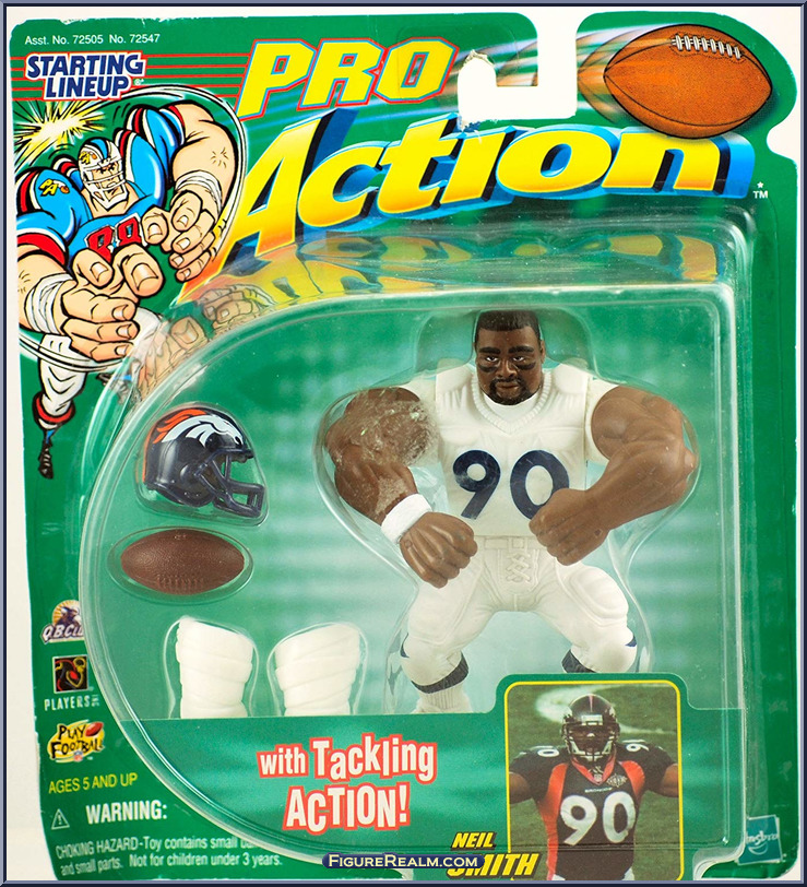 Neil Smith - Starting Lineup - Pro Action - Football - Kenner