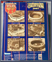 Hank Aaron from Starting Lineup - Stadium Stars - 1997 Series manufactured by Kenner [Back]