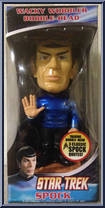 Spock (Blue Shirt) (Metallic) from Star Trek - Wacky Wobblers manufactured by Funko [Front]