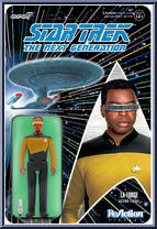 Lt. Commander La Forge from Star Trek - Next Generation - ReAction Figures manufactured by Super7 [Front]