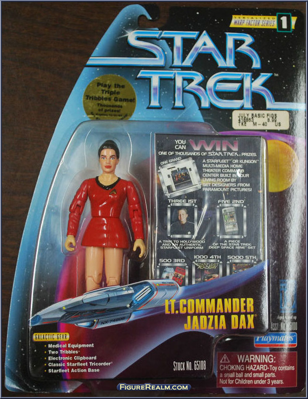PLAYMATES STAR TREK DEEP SPACE NINE jadzia DAX 9" Action Figure Nuovo di zecca con scatola BX6 